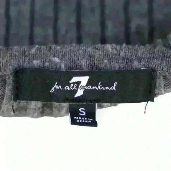 7 For All Mankind Gray Midi Sweater Tank Dress & Matching Cardigan Size Small - Picture 3 of 14